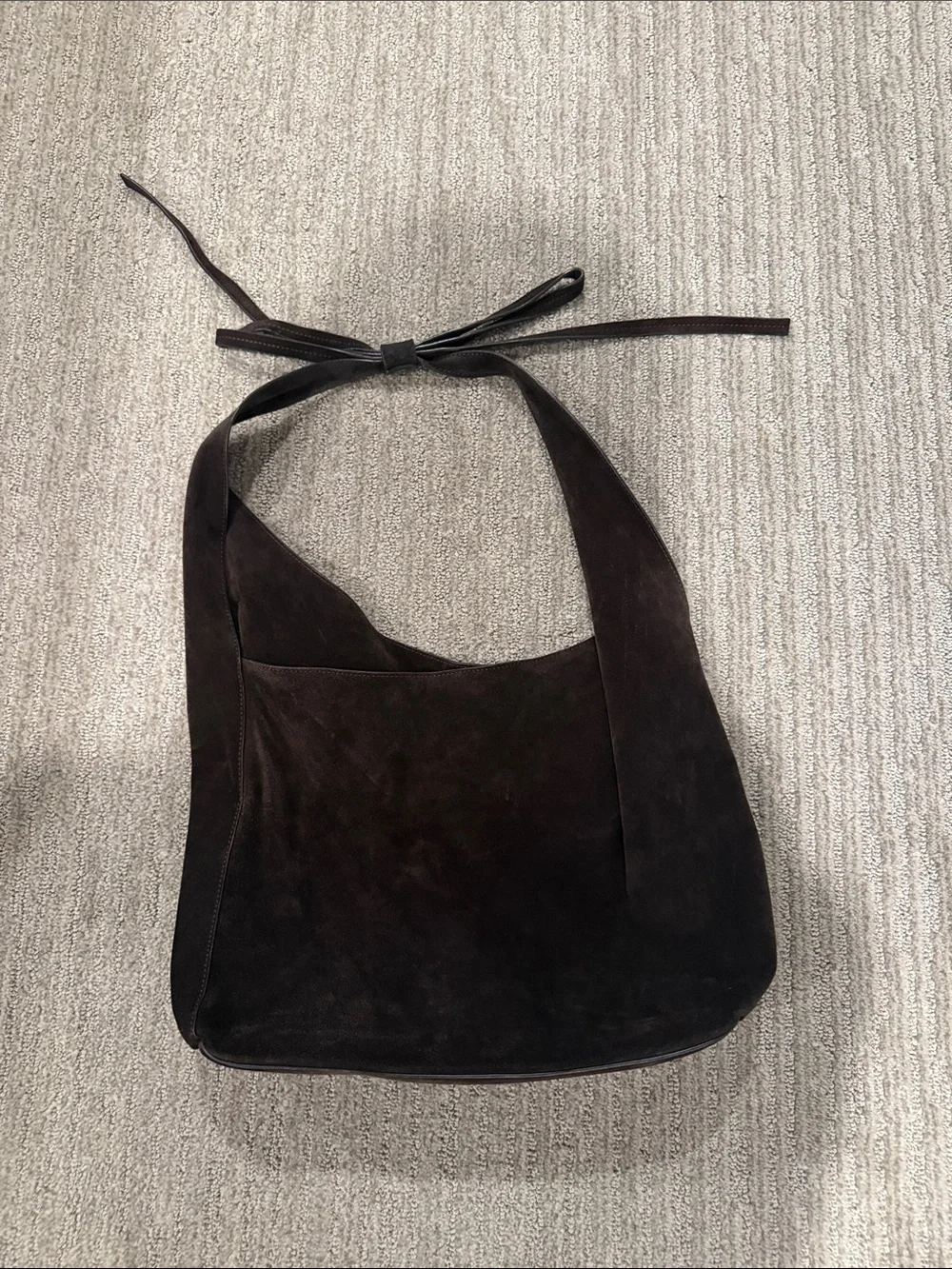Reformation Dark Brown Suede Shoulder Hobo - Medium Vittoria Tote Bag